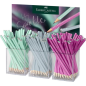Coffret Faber-Castell Sparkle Aurora avec 144 crayons graphite B triangulaires - Mine incassable - Mine argentée - Couleurs du c