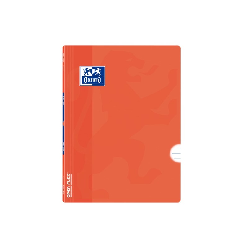 LOT de 10 Oxford School Classic Openflex A4 Agrafé Cahier - Couverture Plastique Robuste - 1 Ligne avec Marge - 48 Feuilles