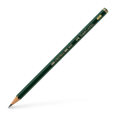 LOT de 12 Crayon graphite Faber-Castell Castell 9000 H - Mine incassable - Écologique