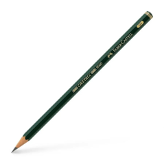 LOT de 12 Faber-Castell Castell 9000 Crayon Graphite 5H - Mine Incassable - Écologique