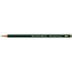 LOT de 12 Faber-Castell Castell 9000 Crayon Graphite 5H - Mine Incassable - Écologique