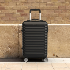 Valise cabine rigide Numada Upfly 20" - 4 roulettes doubles 360° - Serrure à combinaison 3 chiffres - Dimensions 55 x 36 x 19 cm