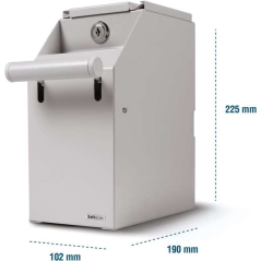 Safescan 4100 Blanc - Stockage sécurisé des billets - Conception en acier durable - Accès facile et discret - Confiance et quali
