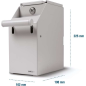 Safescan 4100 Blanc - Stockage sécurisé des billets - Conception en acier durable - Accès facile et discret - Confiance et quali