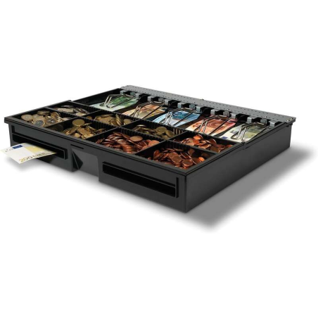 Tiroir de changement de vitesse Safescan 4646T - Conception réglable - Comptage rapide - Compatible avec le tiroir HD-4646S