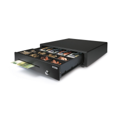 Tiroir-caisse Safescan LD-4141 24 V - Design robuste et élégant - Double connectivité - Installation facile - Comptage rapide et