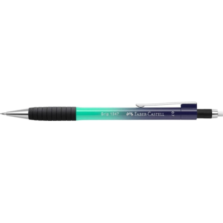 LOT de 12 Porte-mine Faber-Castell Grip 1347 Flow Edition Buzzing Blue 0,7 mm - Design attrayant - Prise en main confortable - G