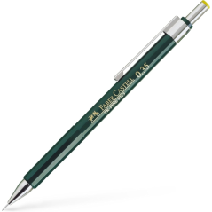 Faber-Castell TK-Fine 9713 Expositor con 40 Portaminas de Diferentes Graduaciones - Mina HB - Goma de Borrar Integrada