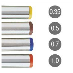 Faber-Castell TK-Fine 9713 Expositor con 40 Portaminas de Diferentes Graduaciones - Mina HB - Goma de Borrar Integrada
