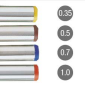 Faber-Castell TK-Fine 9713 Expositor con 40 Portaminas de Diferentes Graduaciones - Mina HB - Goma de Borrar Integrada