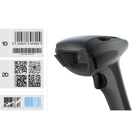Lecteur de codes-barres 1D et 2D Safescan 350-BT - Bluetooth - Portée jusqu'à 100 m - Autonomie de 6 heures