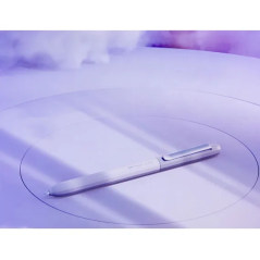 Stylo bille Faber-Castell Avori XB à mécanisme rotatif - 92 % de plastique recyclé - Clip en métal massif - Lavande