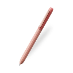 Stylo bille Faber-Castell Avori XB à mécanisme rotatif - 92 % de plastique recyclé - Clip en métal massif - Orange feu