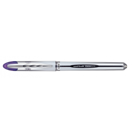 LOT de 12 Uni-ball Vision Elite UB-200 Roller à encre liquide - Pointe sphérique 0,8 mm - Système anti-fuite pour voyage - Coule