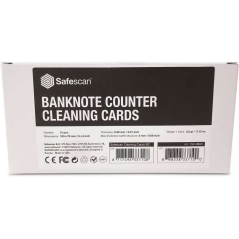 Safescan Pack de 15 cartes de nettoyage - pour compteur de billets - Élimine la saleté et les débris - Gardez votre équipement d