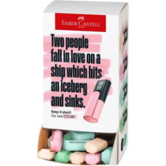 Présentoir Faber-Castell TXTLNR avec 60 marqueurs fluorescents - Pointe biseautée - Tracé entre 1, 2 et 5 mm - Encre à l'eau - C