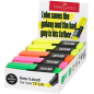 Faber-Castell TXTLNR Boîte de 10 marqueurs fluorescents - Pointe biseautée - Tracé entre 1, 2 et 5 mm - Encre à l'eau - Couleurs
