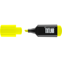 Faber-Castell TXTLNR Boîte de 10 marqueurs fluorescents - Pointe biseautée - Tracé entre 1, 2 et 5 mm - Encre à l'eau - Couleurs