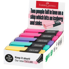 Faber-Castell TXTLNR Boîte de 10 marqueurs fluorescents - Pointe biseautée - Tailles de trait entre 1, 2 et 5 mm - Encre à base