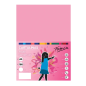 Paquet de 50 feuilles de papier cartonné Fabrisa 180 g/m² - Format A4 - Couleur rose