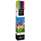 Fabrisa Présentoir de 30 Rouleaux de Papier Cadeau - Papier Kraft Vergé 70gr - Mesures du Rouleau 1x3m - Couleurs Assorties