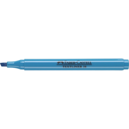 LOT de 10 Marqueur fluorescent Faber-Castell Textliner 38 - Corps fin - Pointe biseautée - Lignes épaisses et fines - Encre à ba