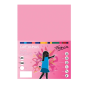 Lot de 25 feuilles de papier cartonné Fabrisa 180 g/m² - Format A3 - Couleur rose