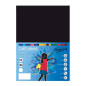 Lot de 25 feuilles de papier cartonné Fabrisa 180 g/m² - Format A3 - Noir