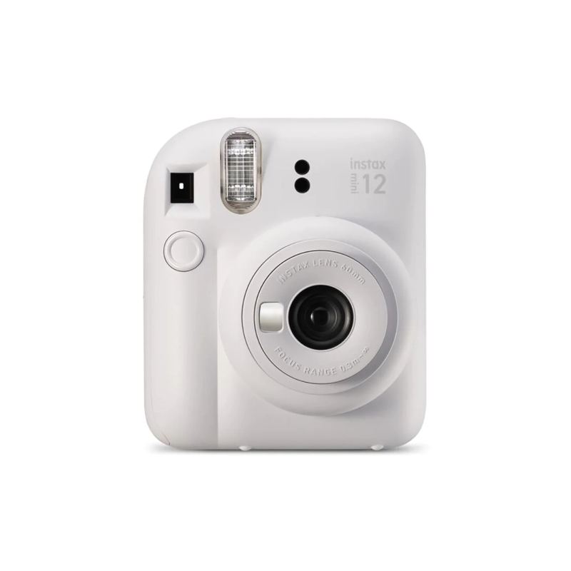 Fujifilm Instax Mini 12 Clay White Instant Camera - Taille d'image 62x46mm - Flash automatique - Exposition automatique - Mini m