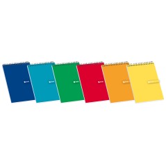 ✅ LOT de 10 Enri Spiral Notepad Soft Cover 8º 4x4 - Feuilles vierges - Format compact - Idéal pour les notes e en stock