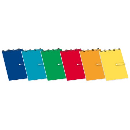 ✅ LOT de 10 Enri Spiral Notepad Soft Cover 8º 4x4 - Feuilles vierges - Format compact - Idéal pour les notes e en stock