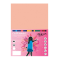 Paquet de 50 feuilles de papier cartonné Fabrisa 180 g/m² - Format A4 - Couleur saumon