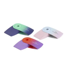 Présentoir Faber-Castell Sleeve Mini Flow avec 24 gommes sous étui - Sans PVC - Couleurs assorties