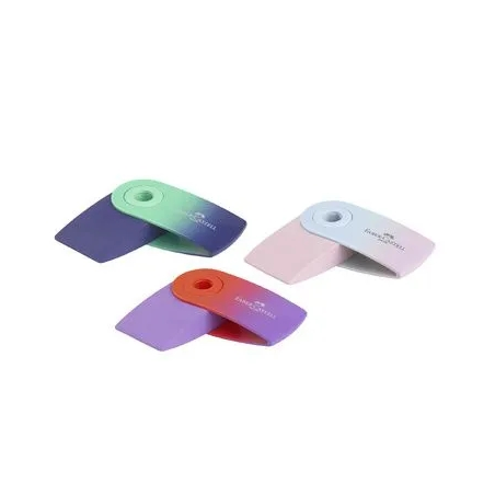 Présentoir Faber-Castell Sleeve Mini Flow avec 24 gommes sous étui - Sans PVC - Couleurs assorties