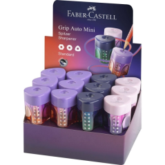 Présentoir Faber-Castell Grip Mini Flow Edition avec 24 taille-crayons à un trou - Pour crayons de taille standard - Design dégr