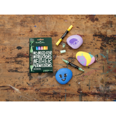 Coffret Faber-Castell Multimark de 6 marqueurs acryliques à double pointe (pointes rondes de 1 mm et 3 mm), encre acrylique à ba