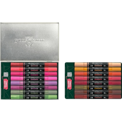 Coffret Faber-Castell Multimark Acrylic Style It: Home avec 16 marqueurs acryliques à double pointe (pointes rondes de 1 mm et 3