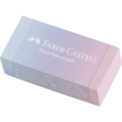 Présentoir Faber-Castell Dust Free Flow avec 24 gommes - Sans PVC - Faible résidu - Couleurs assorties