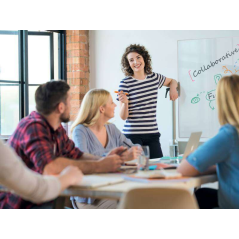 Nobo Mobile Whiteboard Nano Clean Classic - 1500x1200mm - Pointeur Design - Blanc