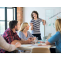 Nobo Mobile Whiteboard Nano Clean Classic - 1500x1200mm - Pointeur Design - Blanc