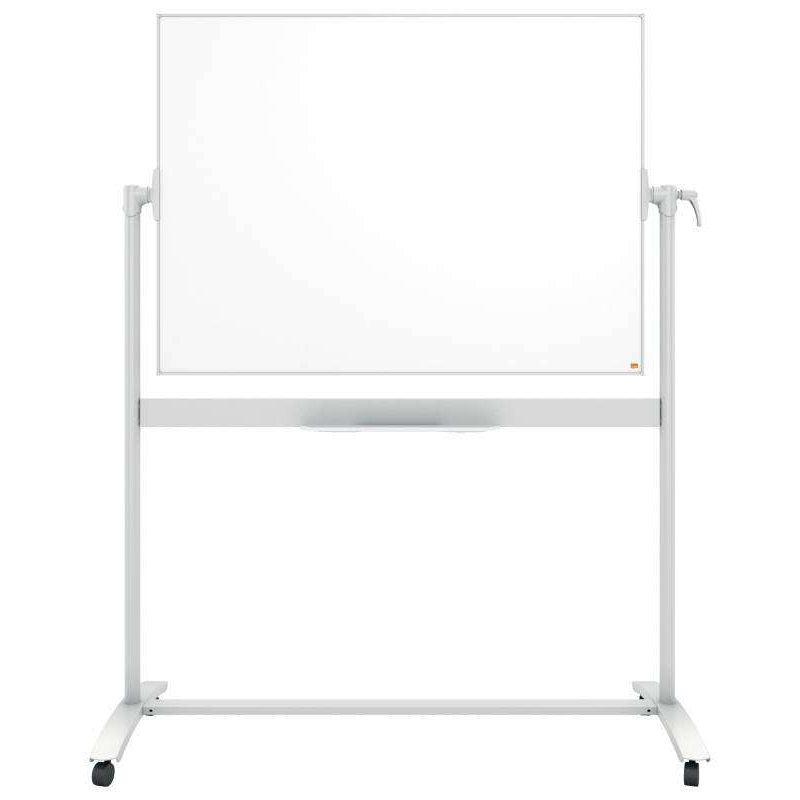 Tableau blanc mobile en émail Nobo Classic - 1200 × 900 mm - Design pointeur - Couleur blanche
