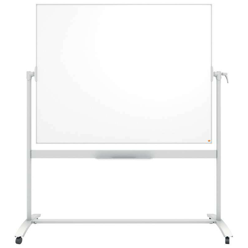Tableau blanc mobile en émail Nobo Classic - 1500x1200mm - Design pointeur - Couleur blanche