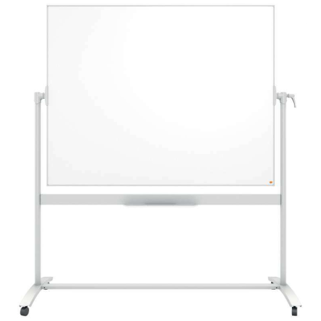Tableau blanc mobile en émail Nobo Classic - 1500x1200mm - Design pointeur - Couleur blanche