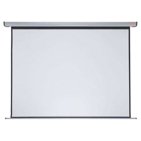 Nobo Electric Projection Screen for Wall 2400 × 1800mm - Support mural - Télécommande - Surface blanche mate - Couleur blanche