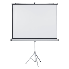 Écran de projection Nobo avec trépied 1500 x 1138 mm - Surface blanc mat - Couleur blanche