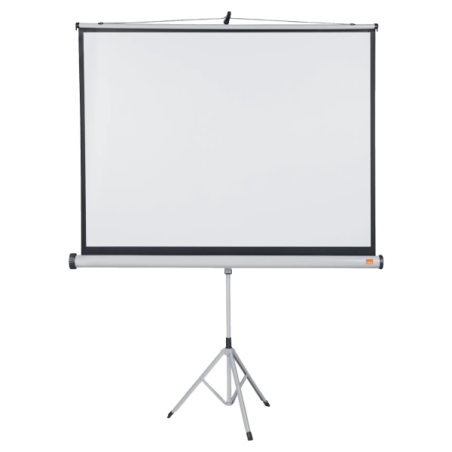 Écran de projection Nobo avec trépied 1500 x 1138 mm - Surface blanc mat - Couleur blanche