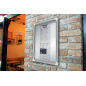 Nobo Vitrine pour 4 feuilles A4 avec surface blanche magnétique - 532x692x37mm - Porte en verre de sécurité - Cadre en aluminium