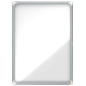 Nobo Vitrine pour 9 feuilles A4 avec surface blanche magnétique - 1000x752x37mm - Porte en verre de sécurité - Cadre en aluminiu