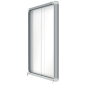 Nobo Vitrine intérieure pour 12 feuilles A4 avec surface magnétique et porte coulissante - 997x972x54mm - Surface effaçable à se