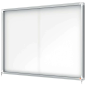 Nobo Vitrine intérieure pour 18 feuilles A4 avec surface magnétique et porte coulissante - 997x1412x54mm - Surface effaçable à s